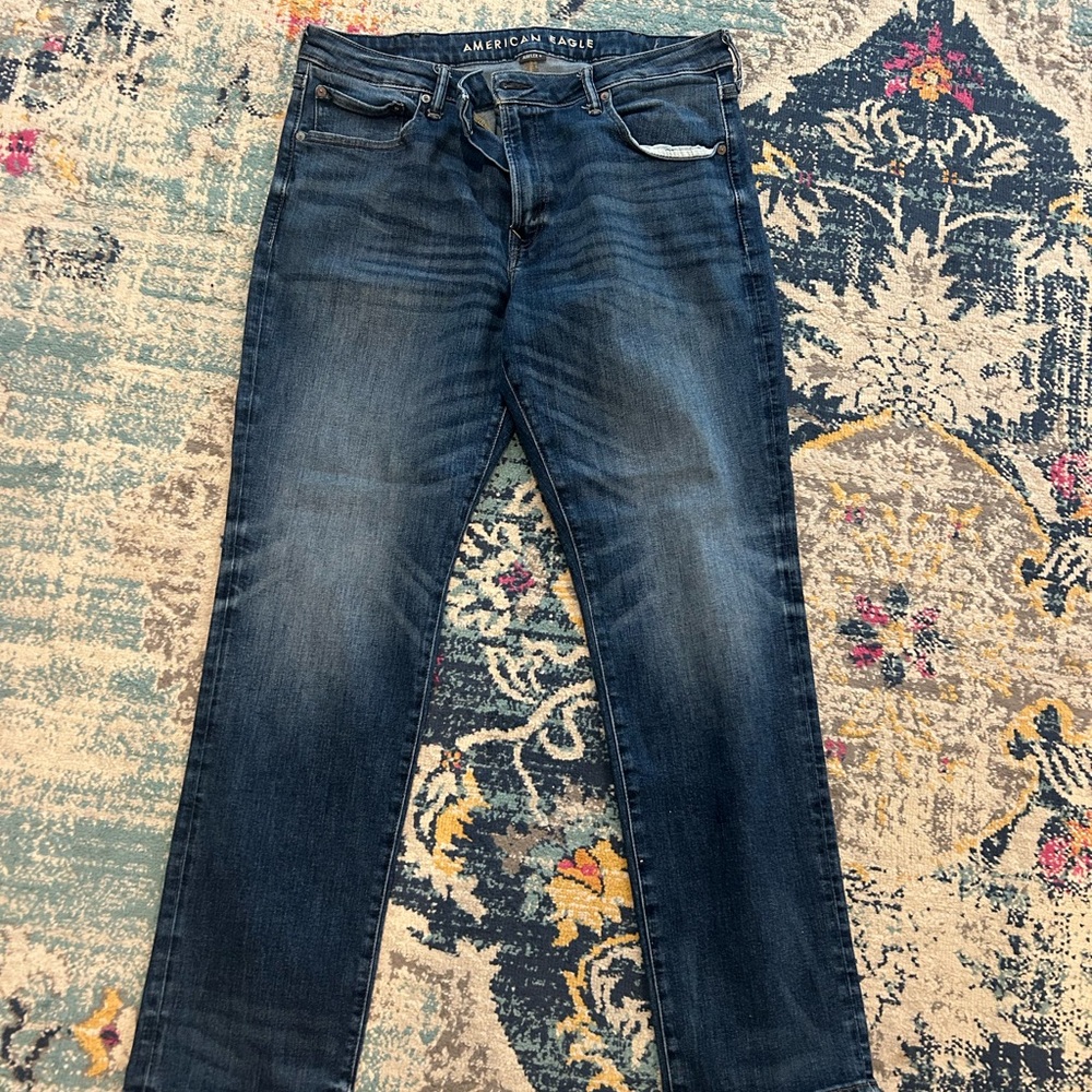 American Eagle Outfitters AirFlex Slim Straight blue jeans 38X32